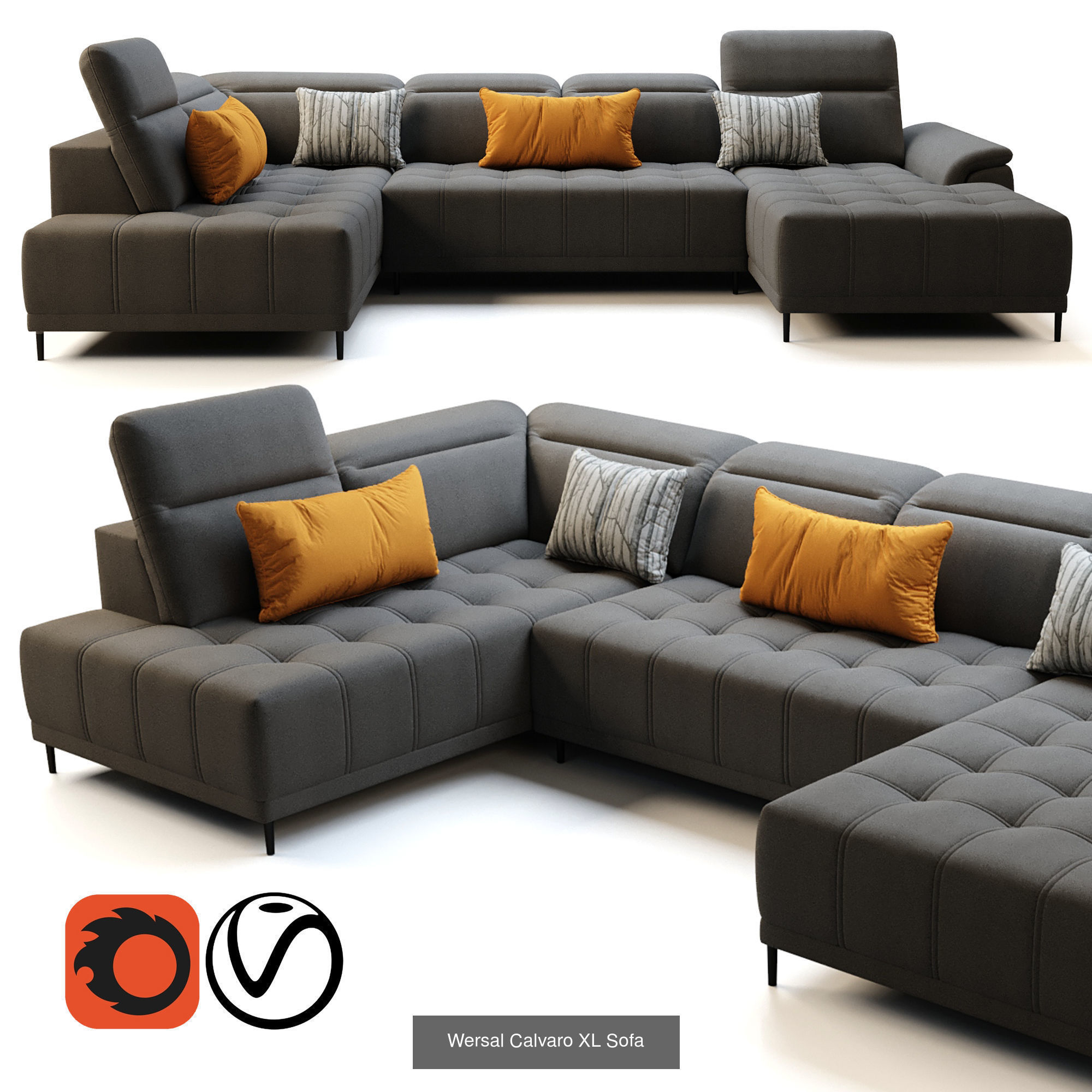 Collection of  9 Wersal sofas _1