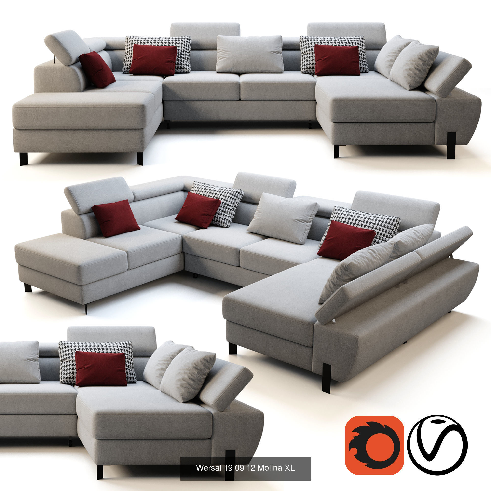 Collection of  9 Wersal sofas _7