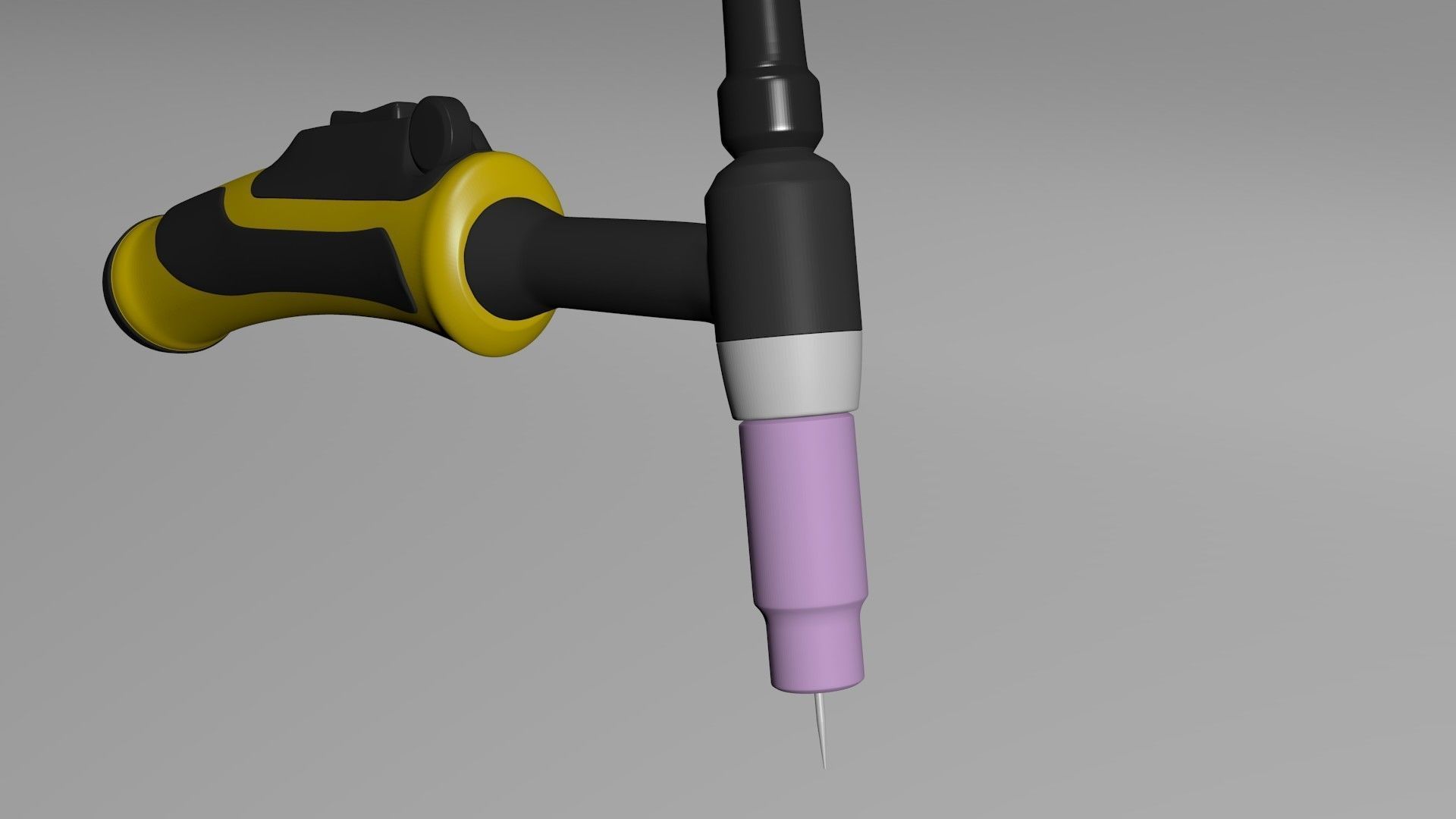 TIG Torch 3D model_2