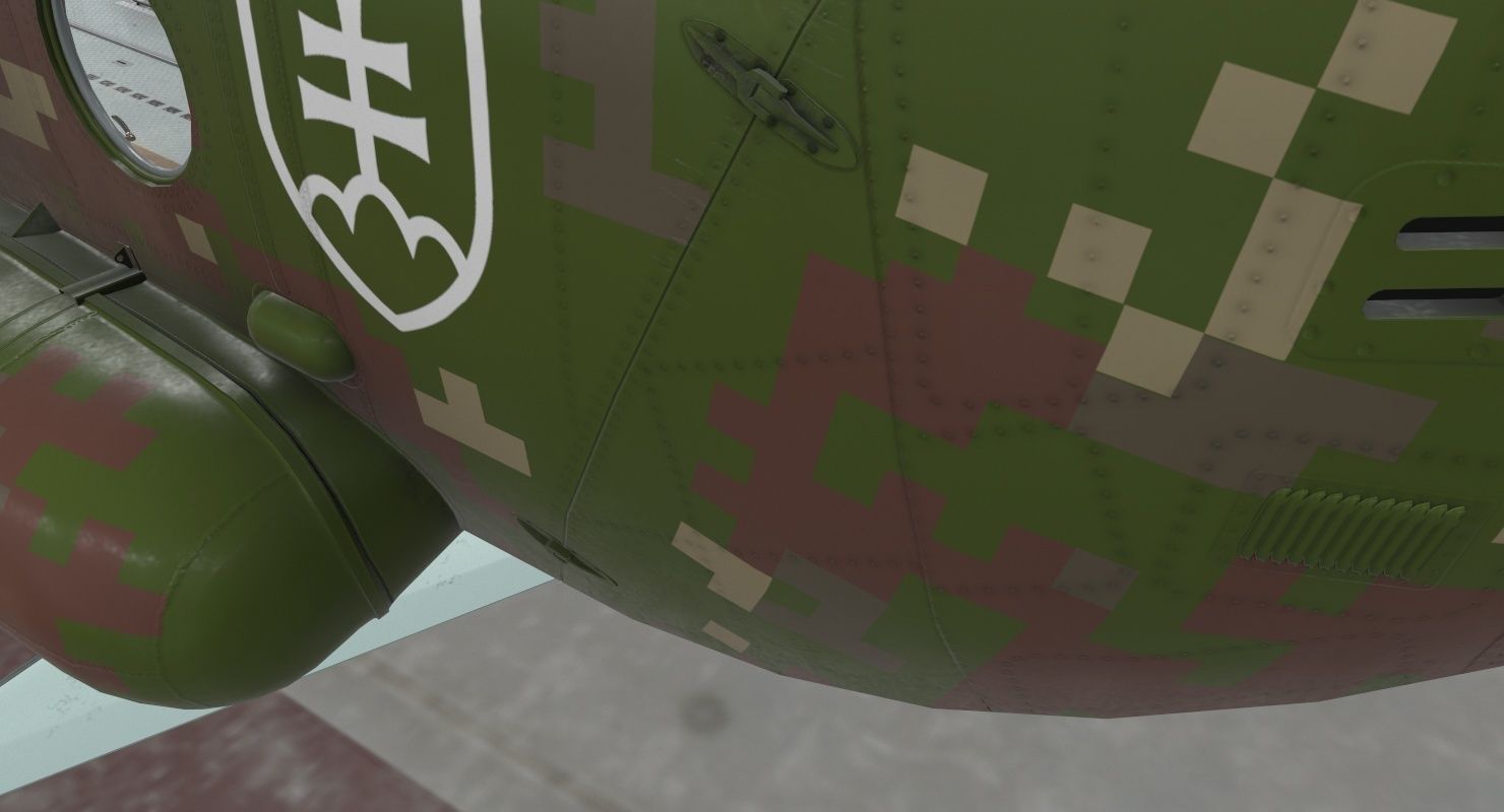  Mi-17 Slovak Air Force  Low-poly 3D model_37