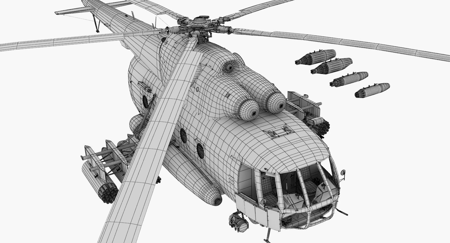 Mi-17 Slovak Air Force  Low-poly 3D model_55