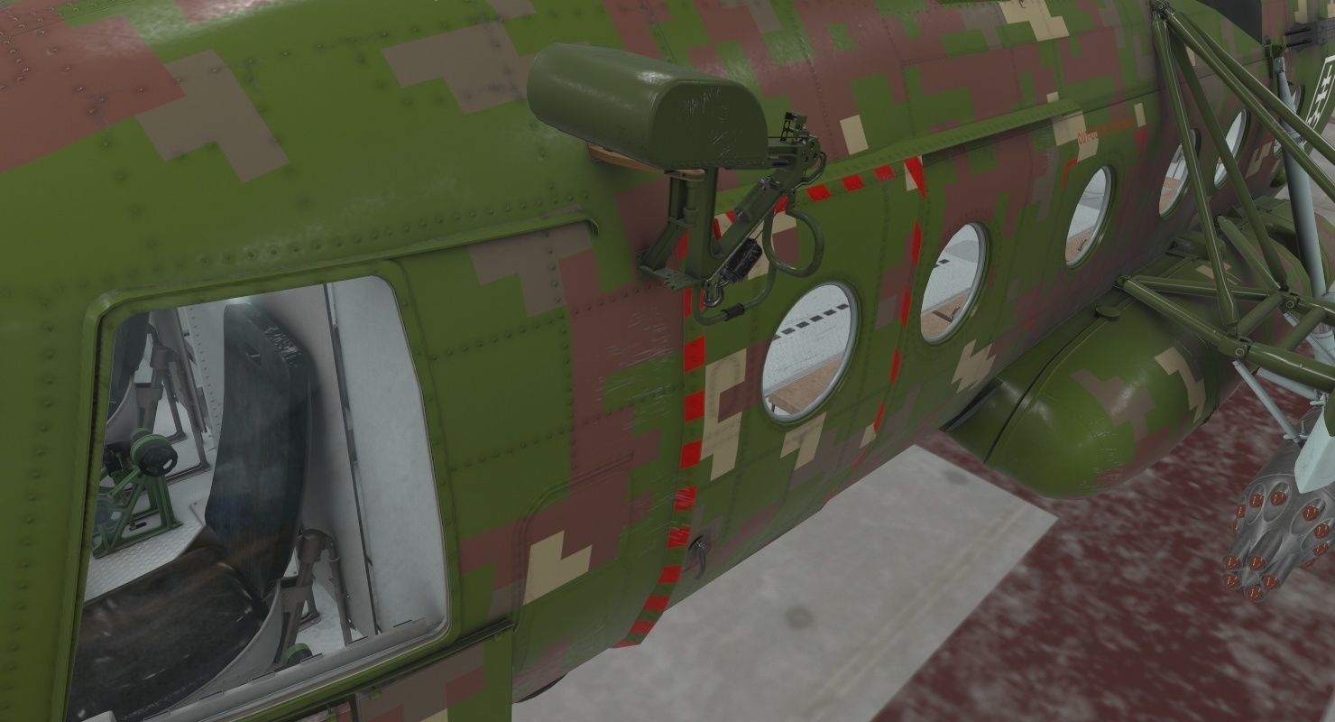  Mi-17 Slovak Air Force  Low-poly 3D model_9