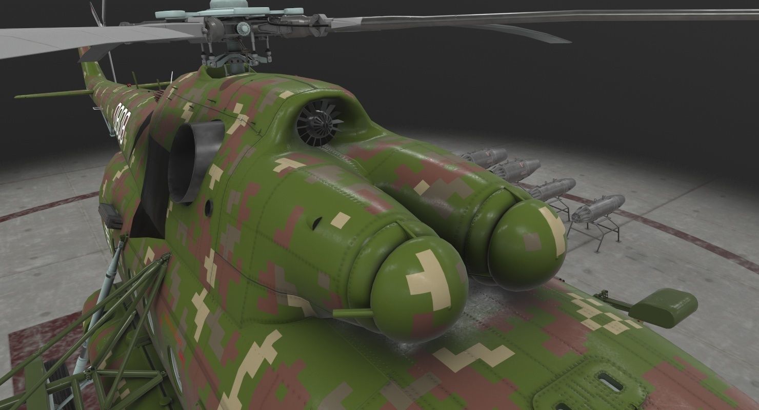  Mi-17 Slovak Air Force  Low-poly 3D model_7