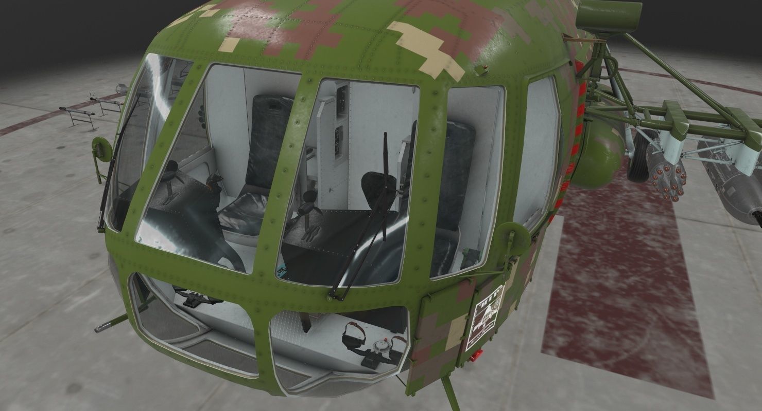  Mi-17 Slovak Air Force  Low-poly 3D model_6