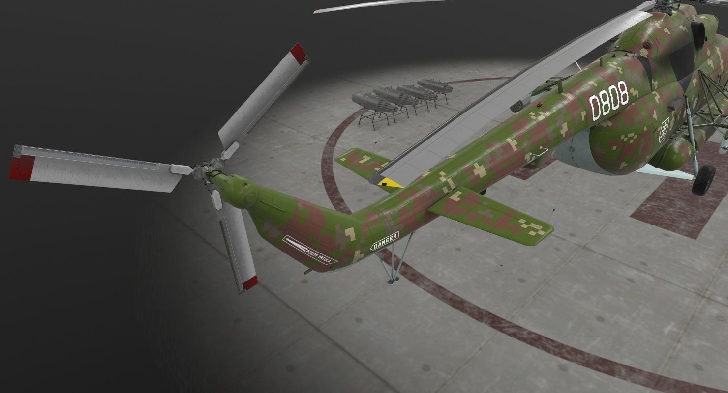  Mi-17 Slovak Air Force  Low-poly 3D model_17