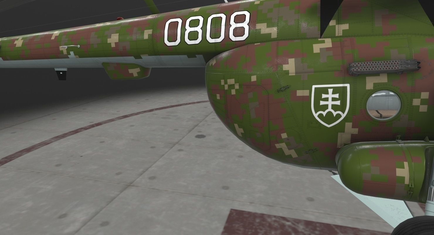  Mi-17 Slovak Air Force  Low-poly 3D model_24