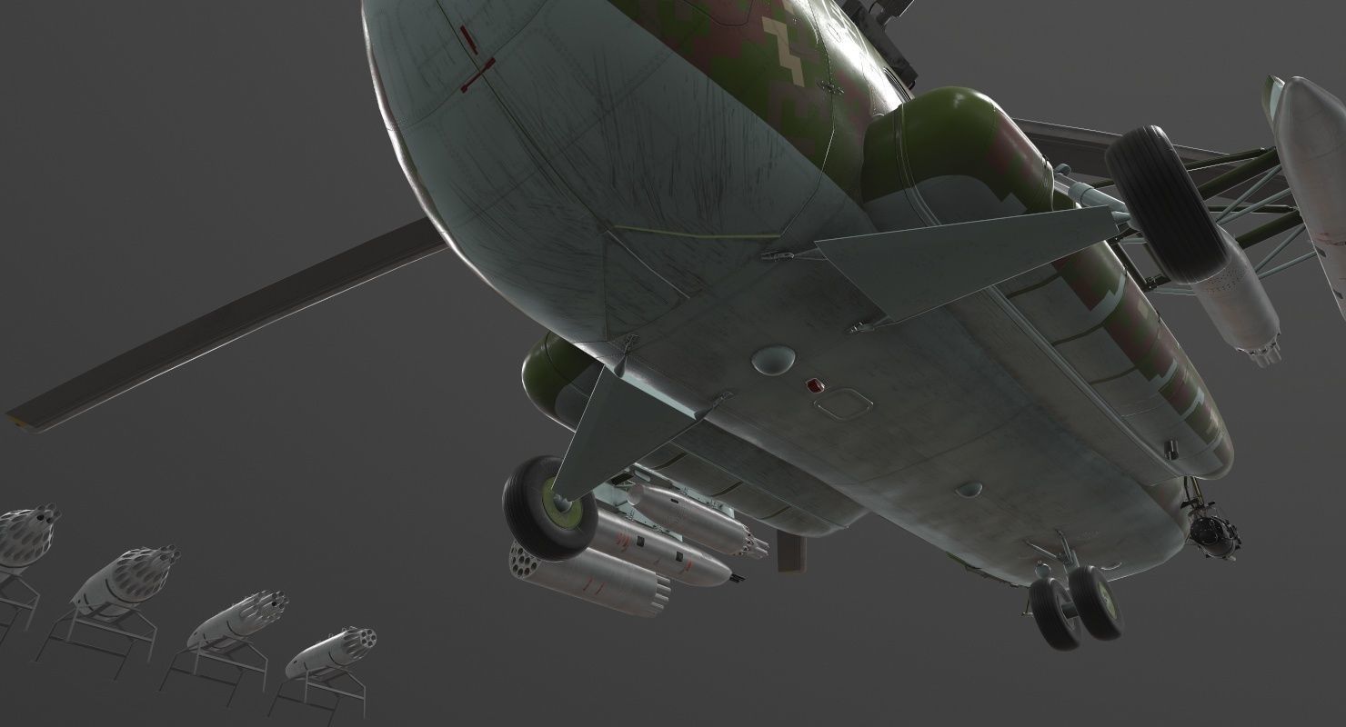  Mi-17 Slovak Air Force  Low-poly 3D model_34