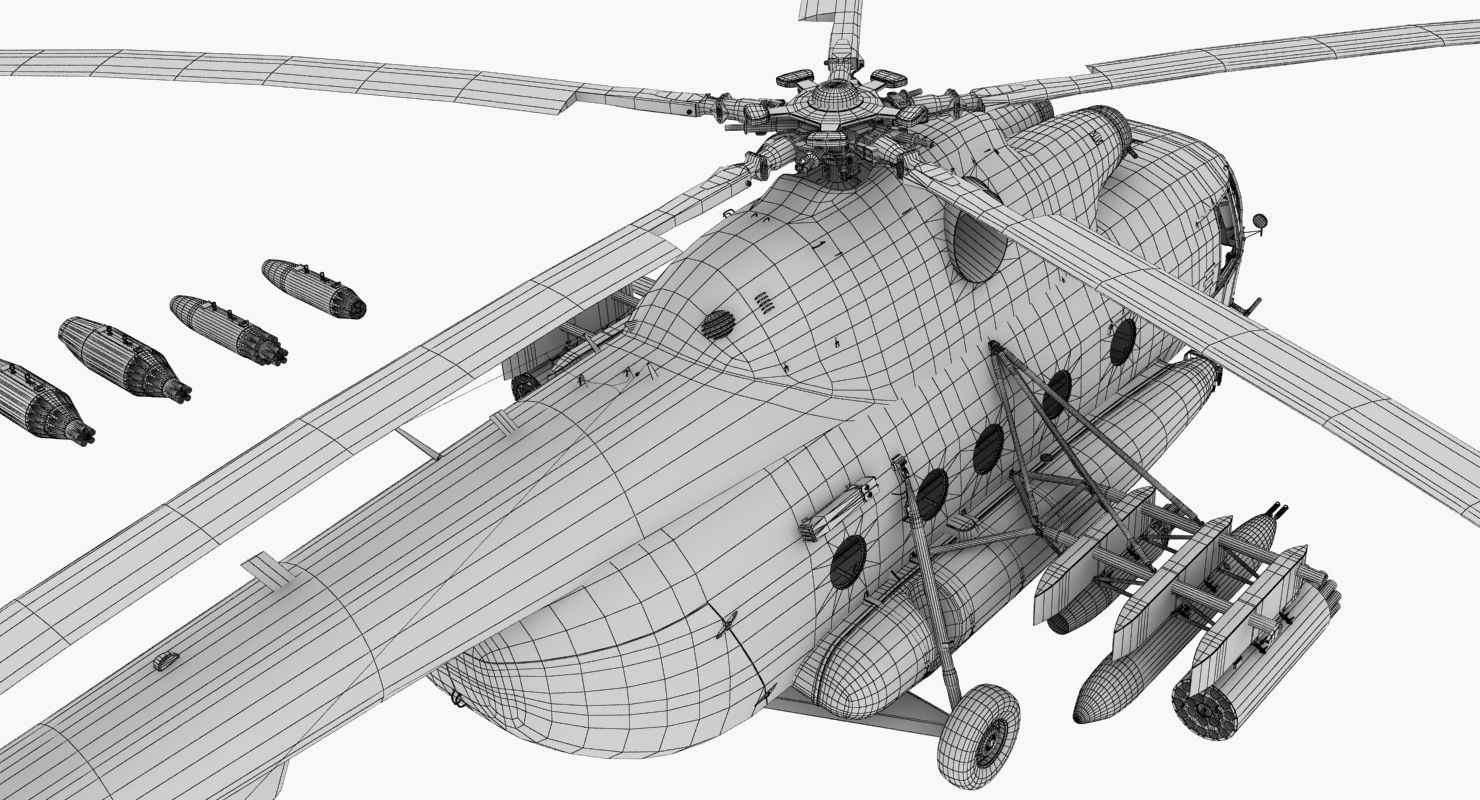  Mi-17 Slovak Air Force  Low-poly 3D model_57