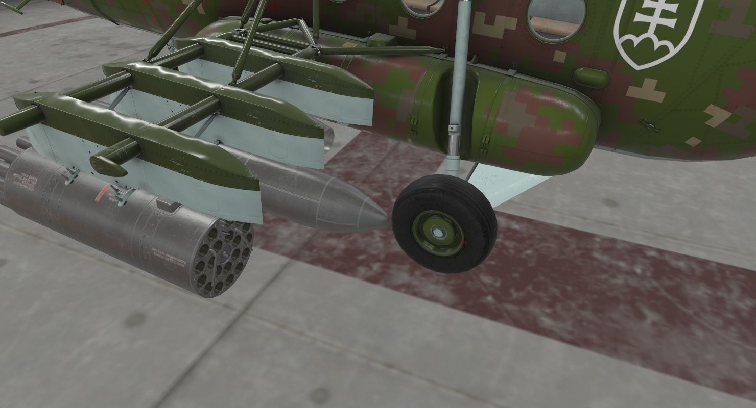  Mi-17 Slovak Air Force  Low-poly 3D model_12