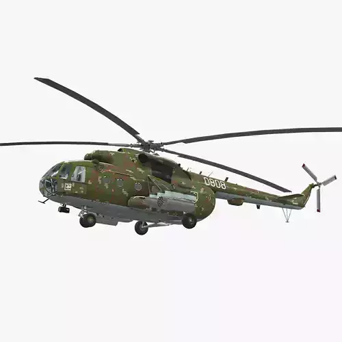  Mi-17 Slovak Air Force  Low-poly 3D model