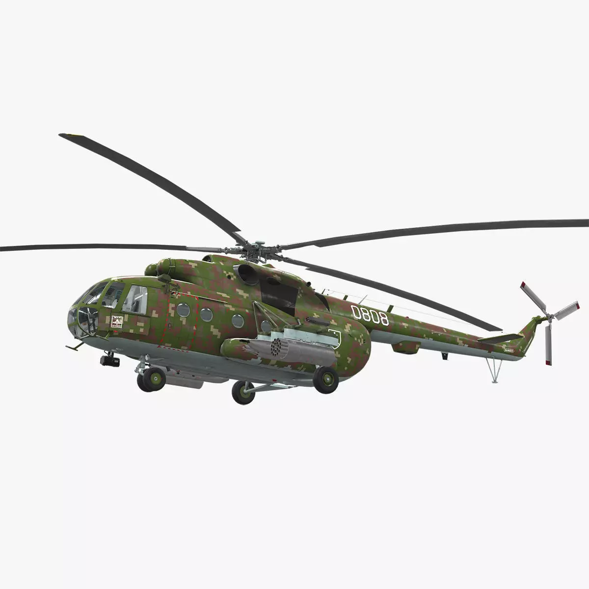  Mi-17 Slovak Air Force  Low-poly 3D model_0