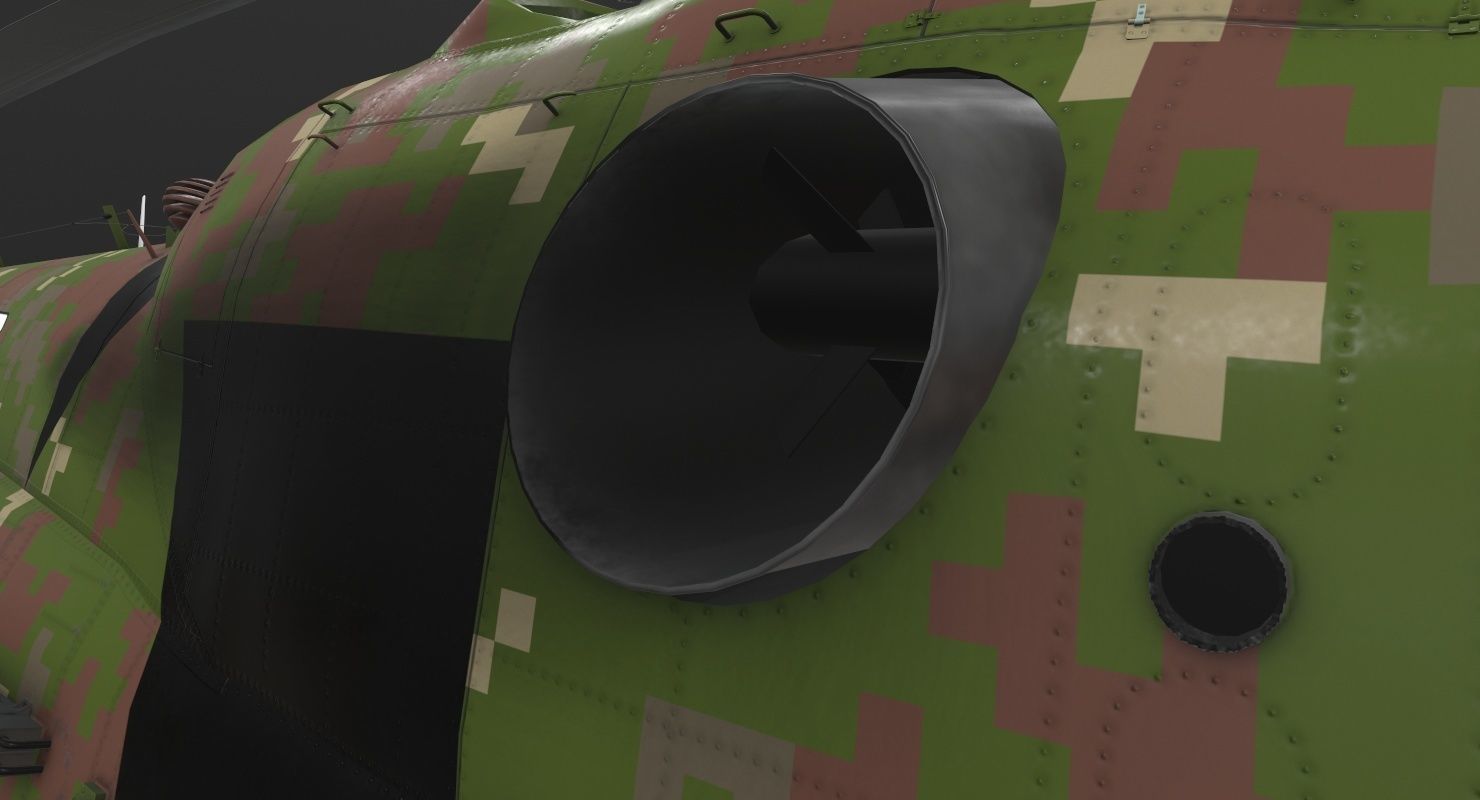  Mi-17 Slovak Air Force  Low-poly 3D model_20