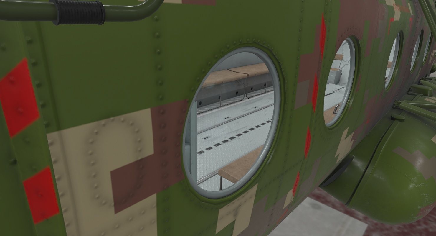  Mi-17 Slovak Air Force  Low-poly 3D model_13