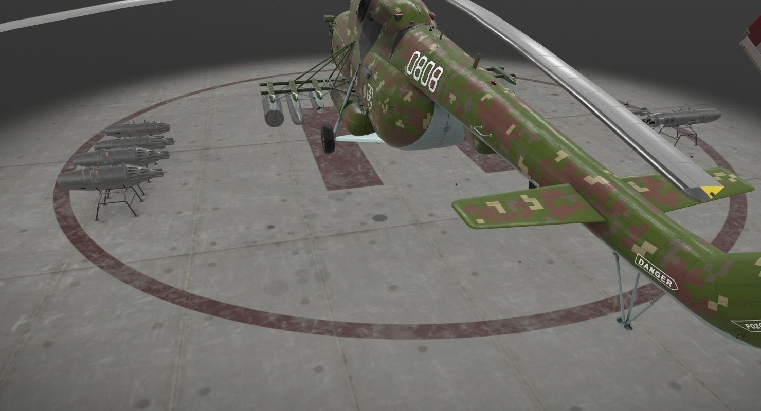  Mi-17 Slovak Air Force  Low-poly 3D model_16