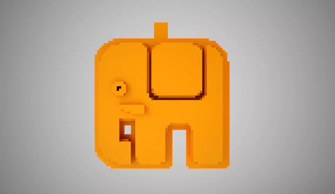 Abstract Elephant Necklace 3D print model