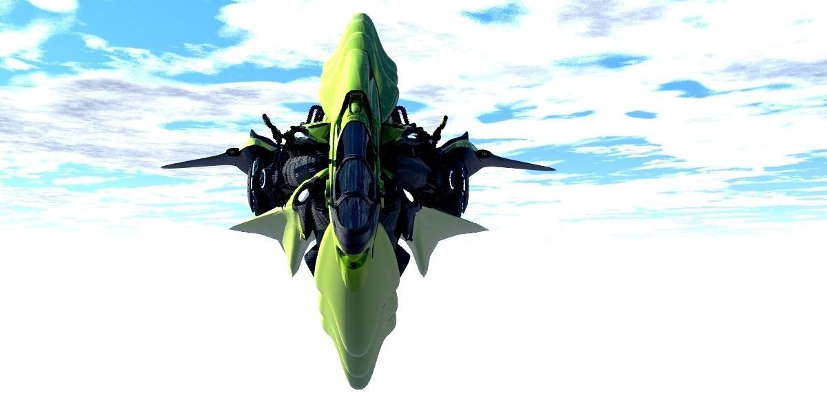 Reptiloid Deepspace hunter 3D model_10