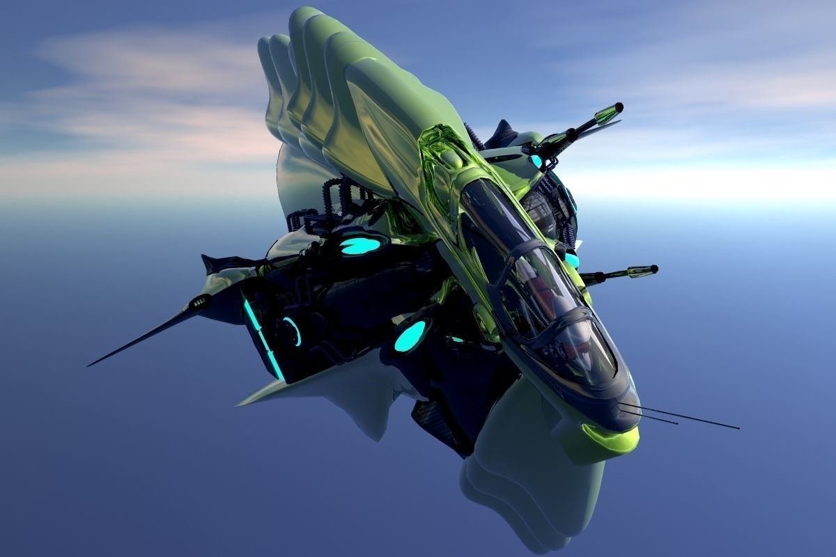 Reptiloid Deepspace hunter 3D model_9