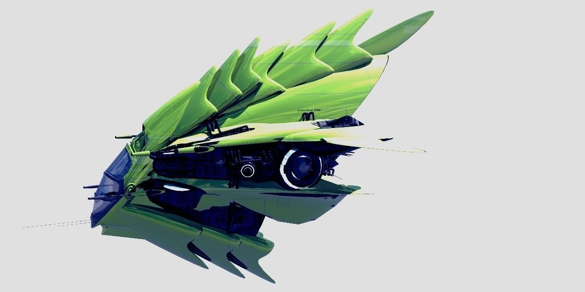 Reptiloid Deepspace hunter 3D model_4