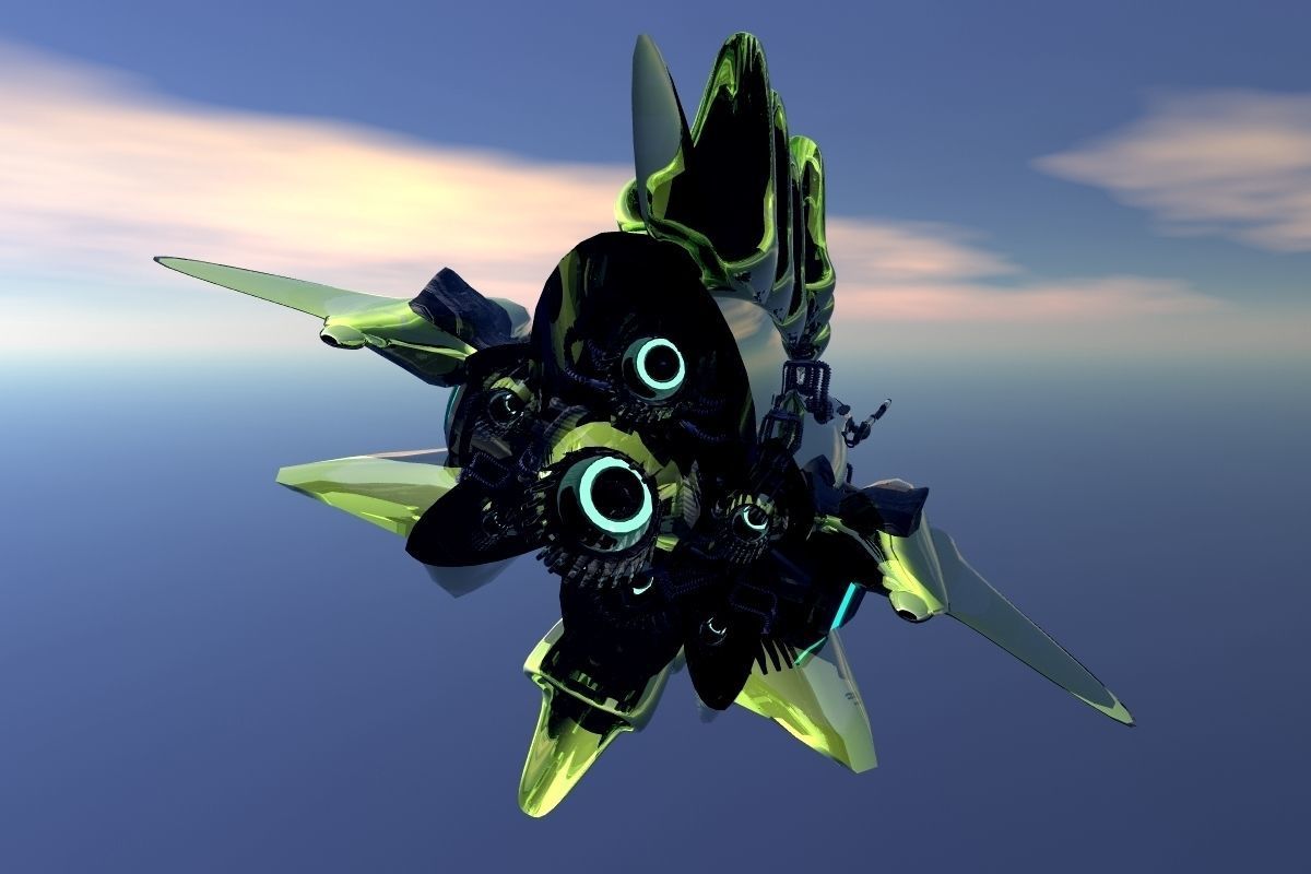 Reptiloid Deepspace hunter 3D model_7