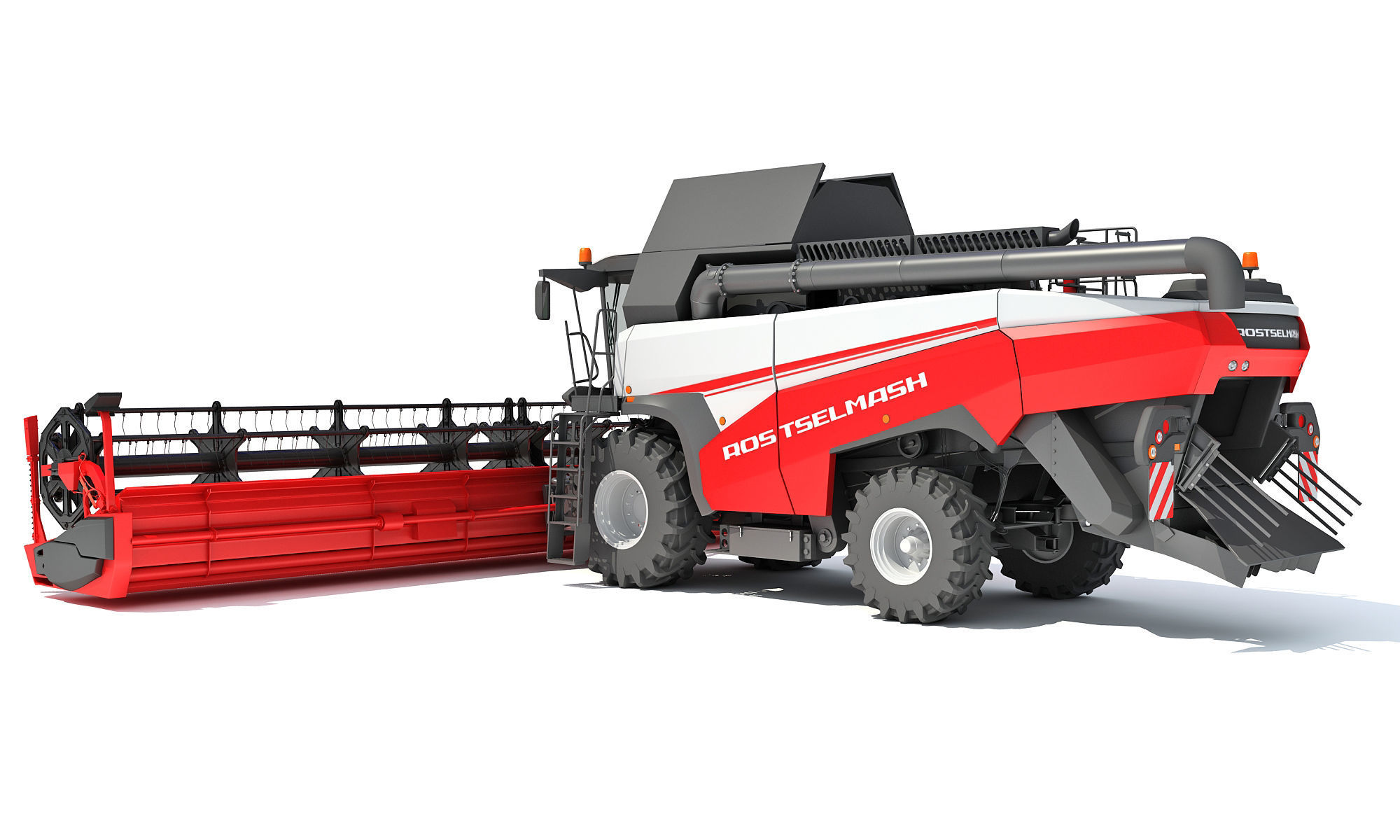 3D Combine Harvester 3D model_2