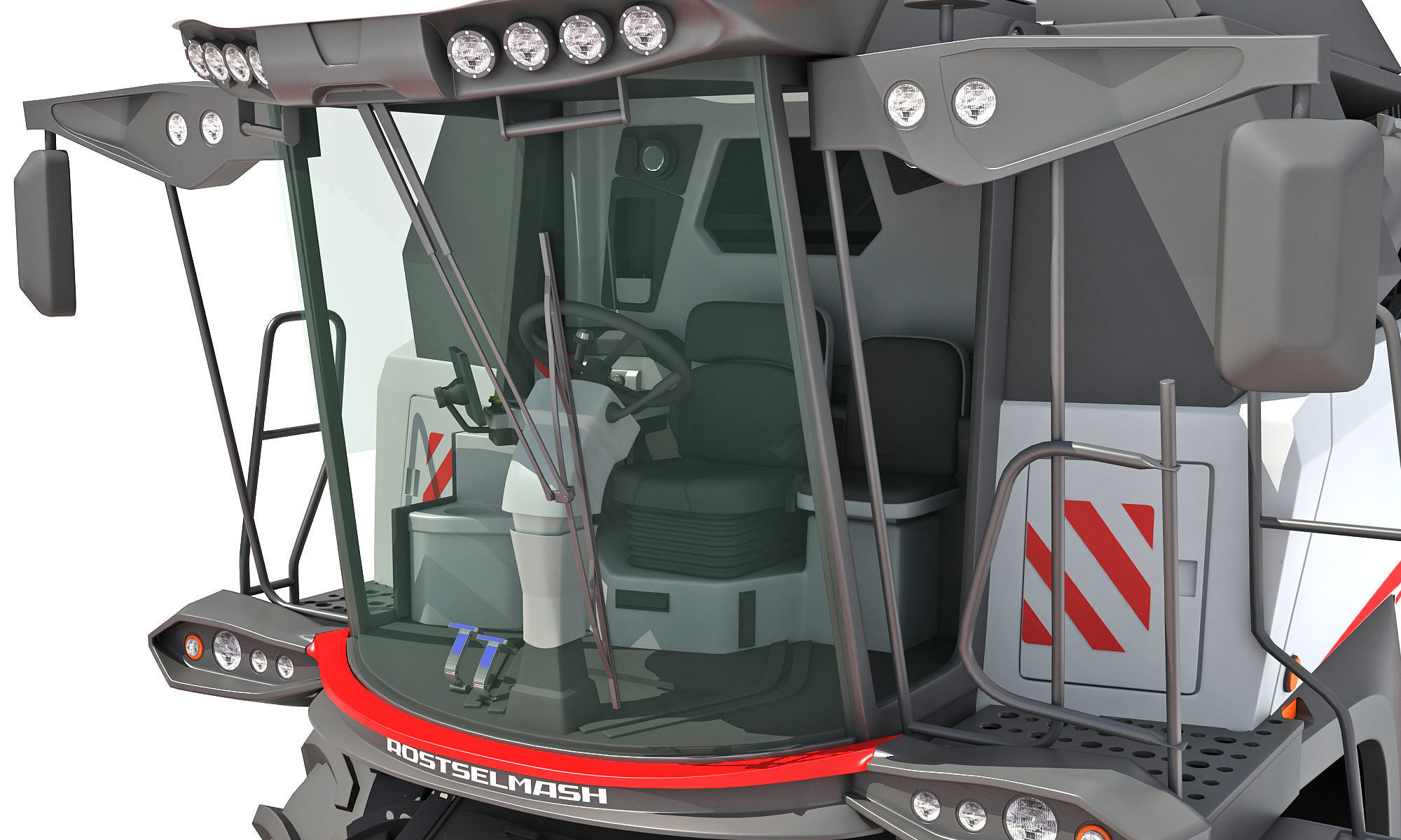 3D Combine Harvester 3D model_13