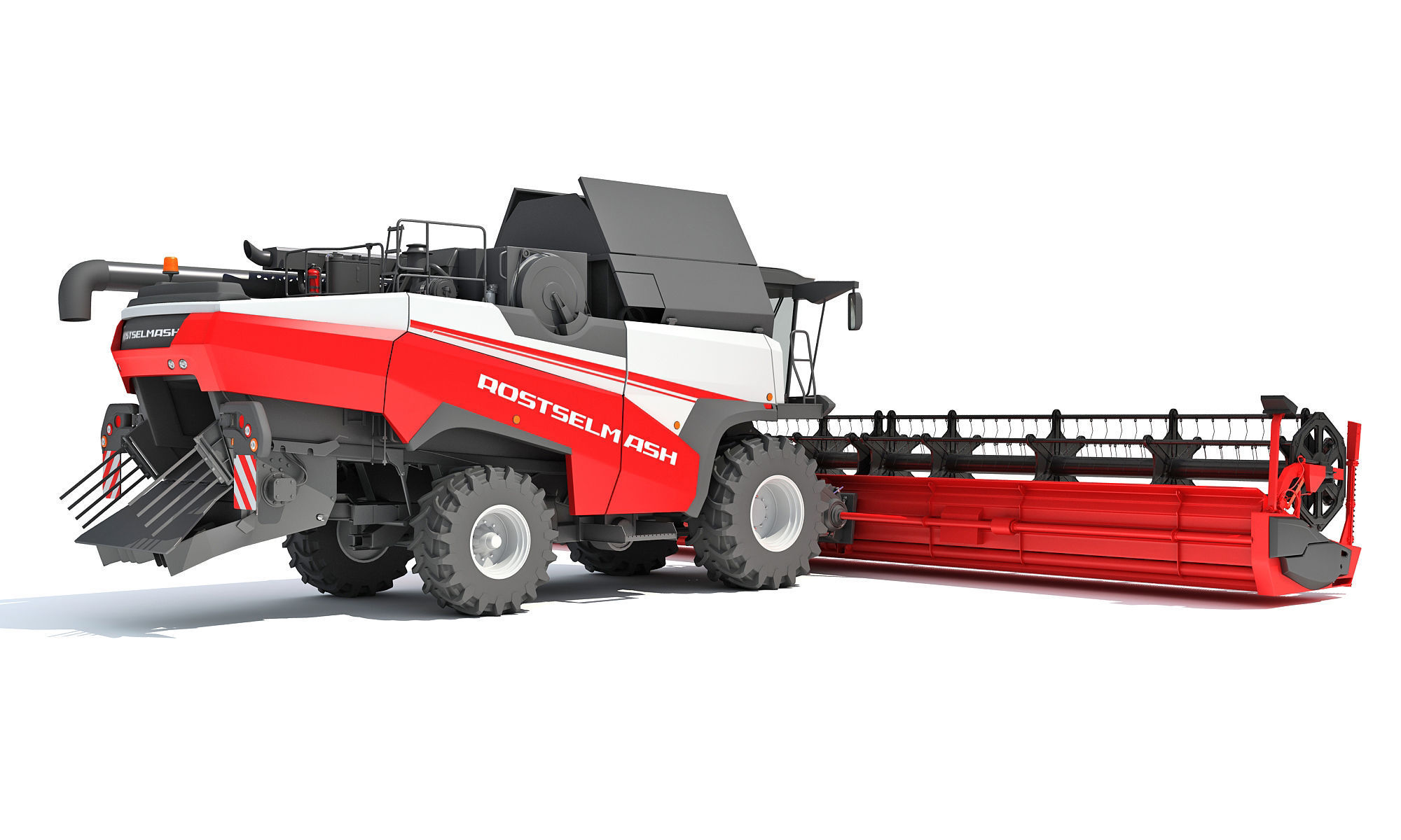 3D Combine Harvester 3D model_7