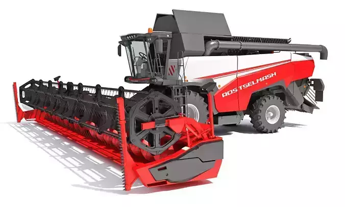 3D Combine Harvester 3D model