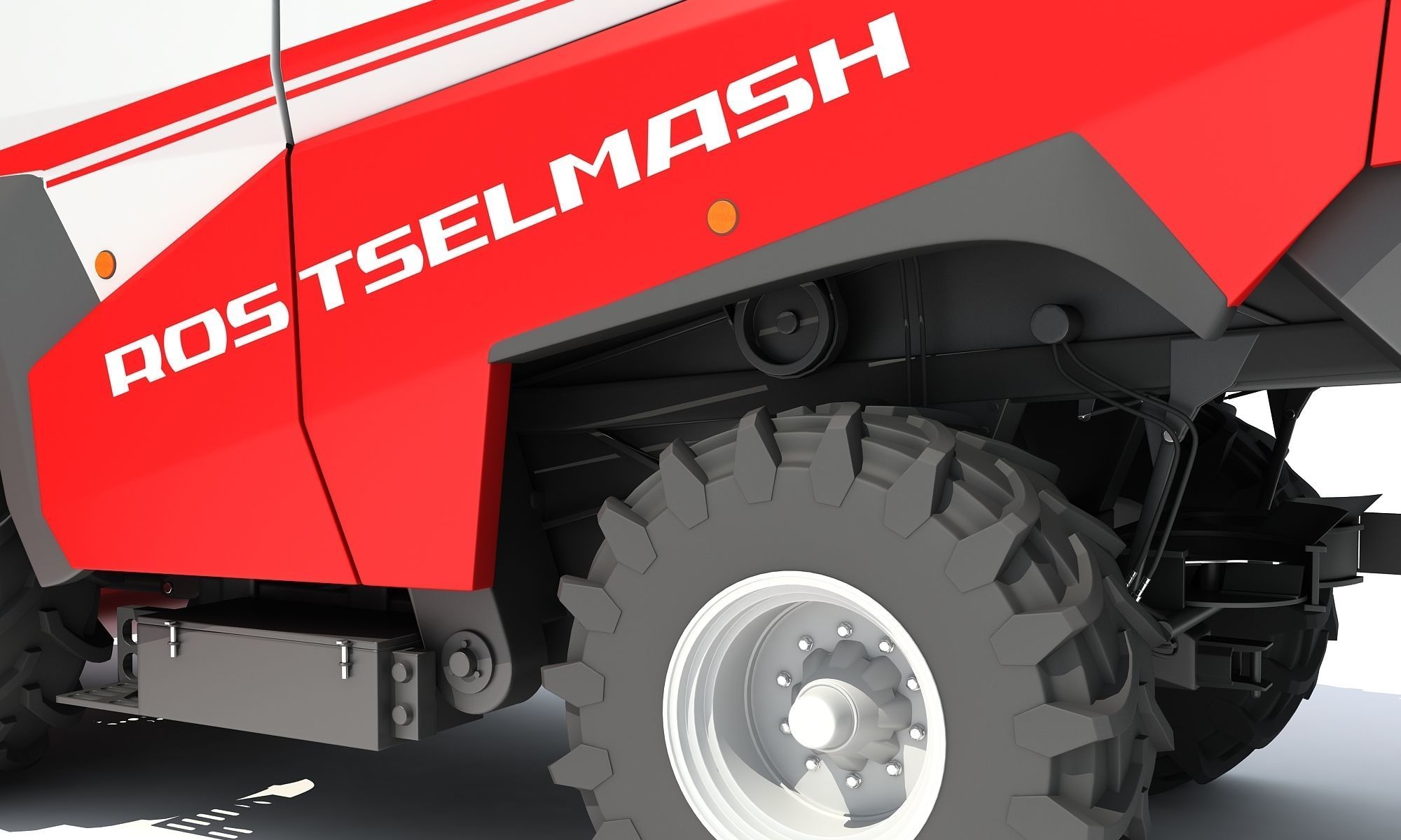 3D Combine Harvester 3D model_14