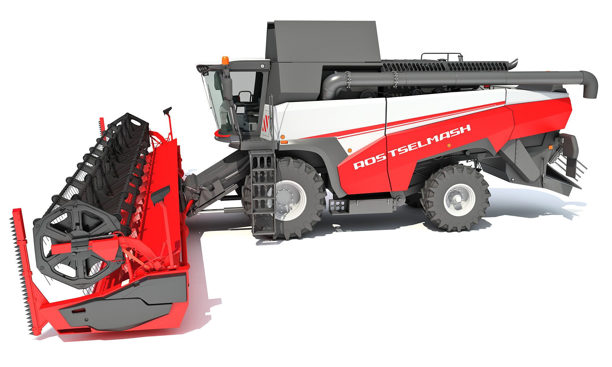 3D Combine Harvester 3D model_1