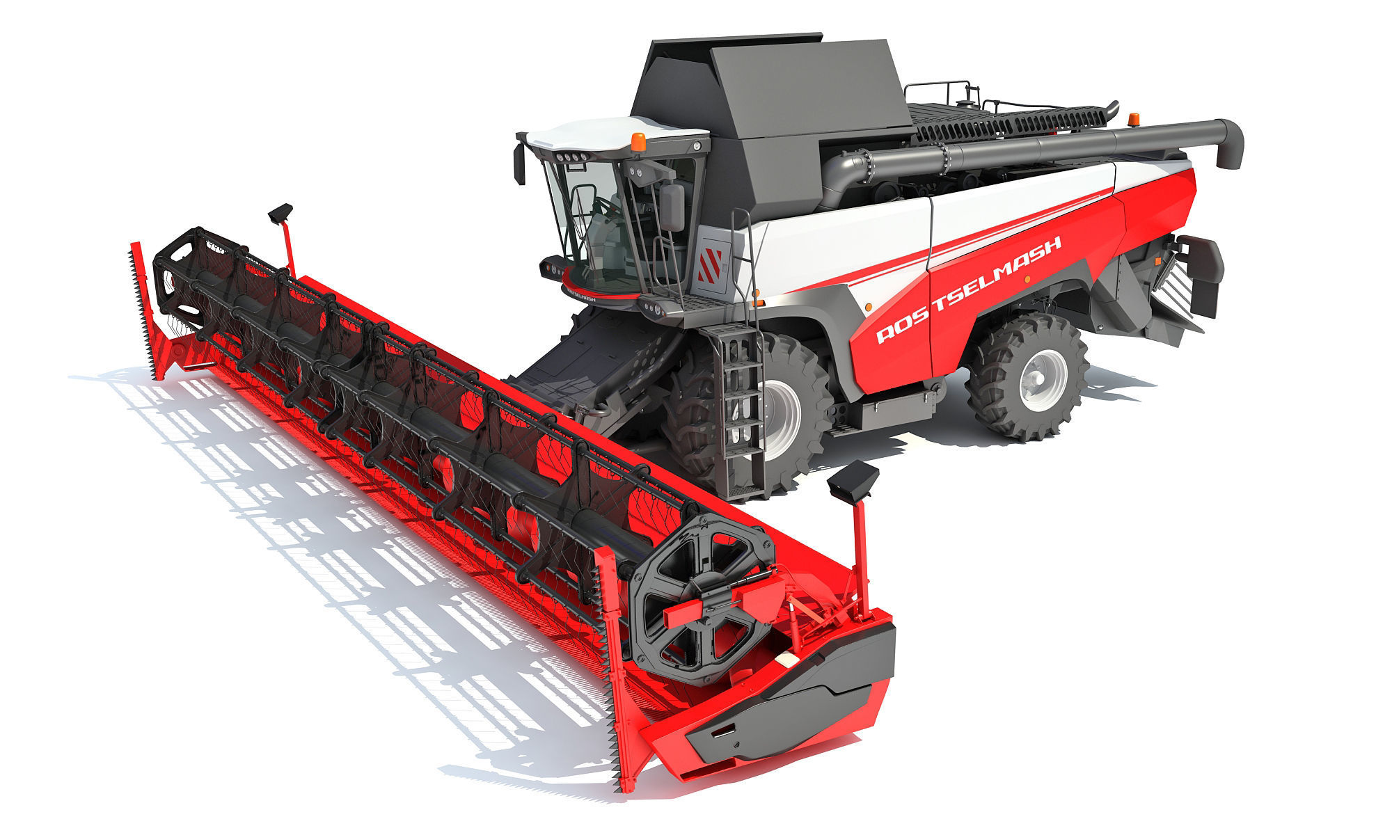 3D Combine Harvester 3D model_17