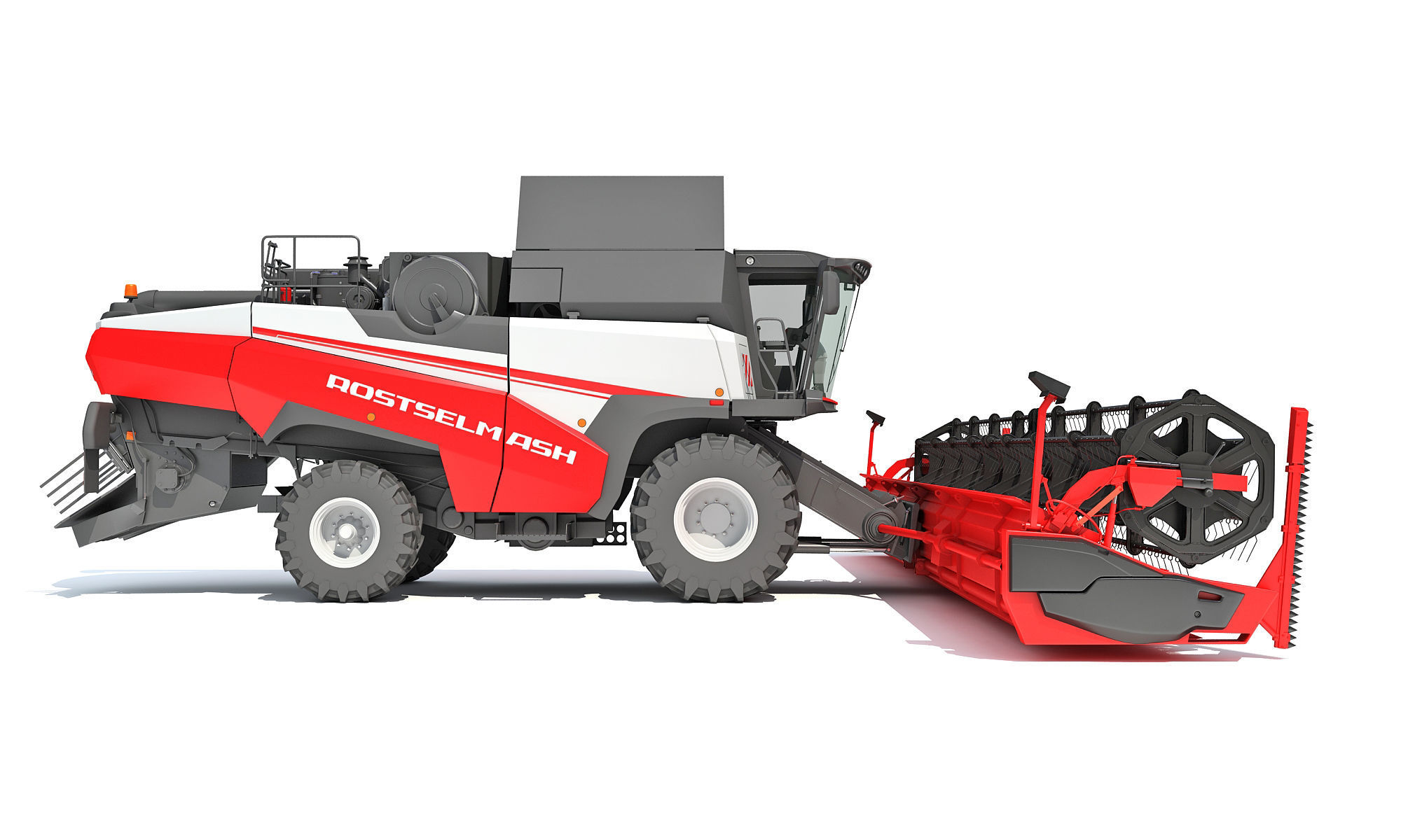 3D Combine Harvester 3D model_8