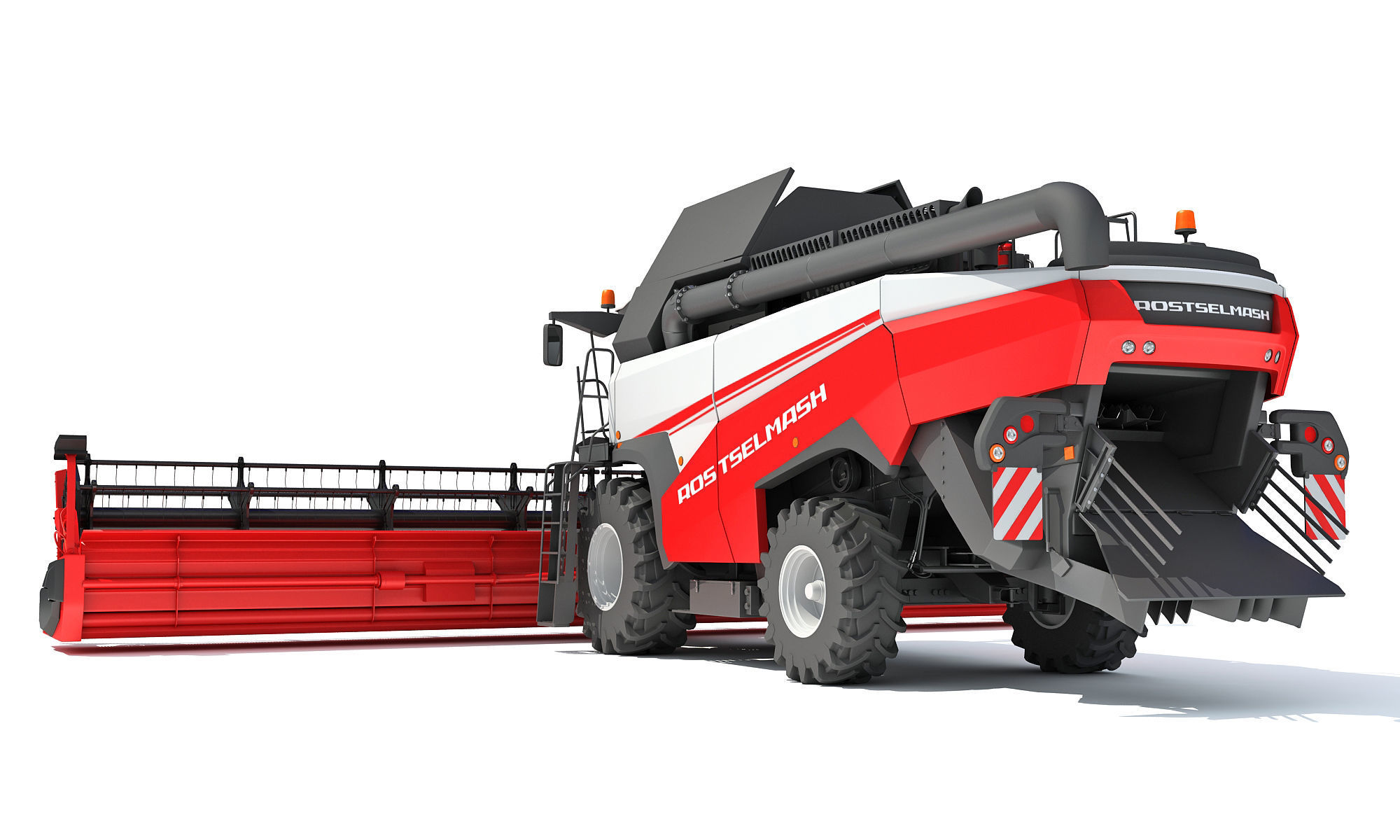 3D Combine Harvester 3D model_4