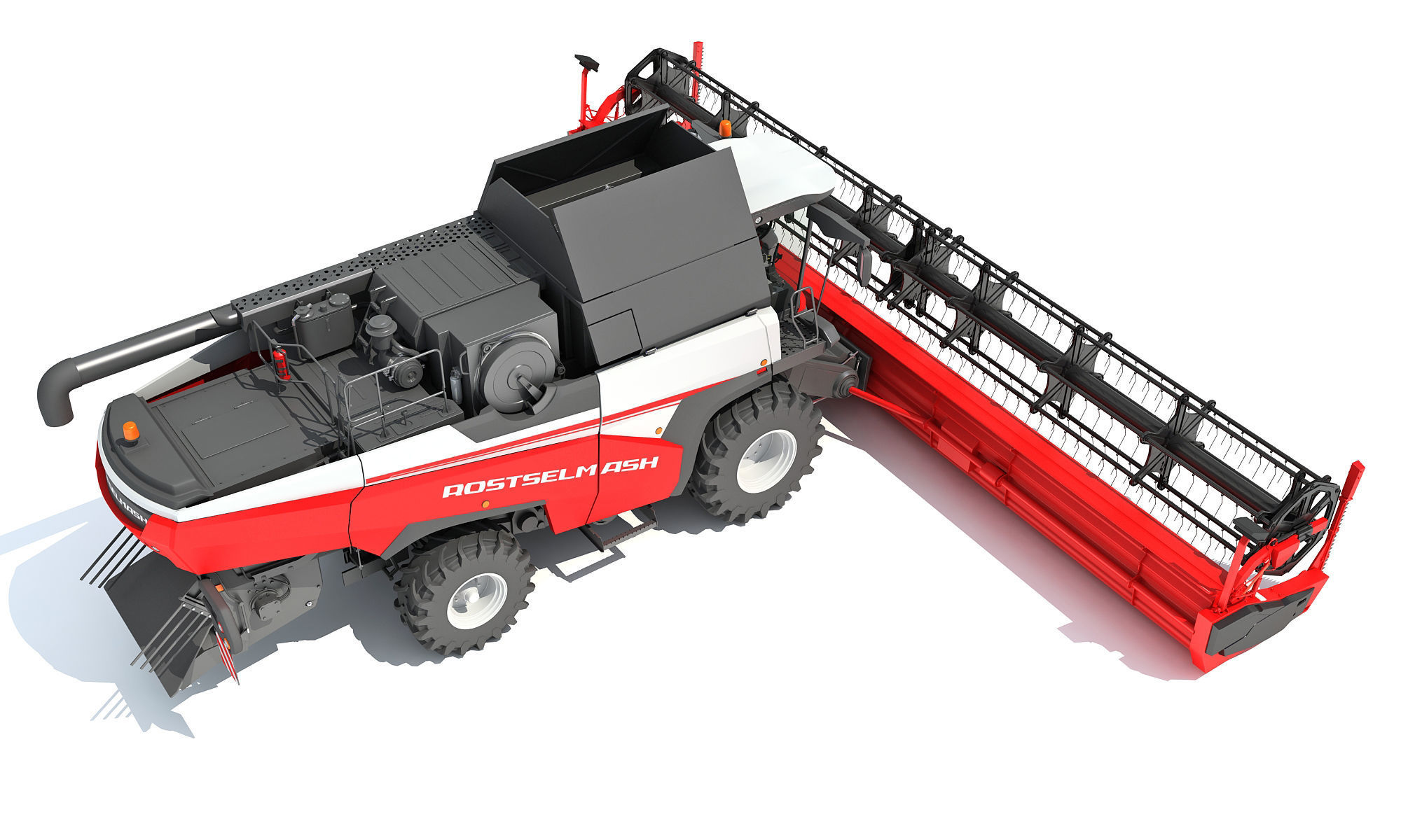 3D Combine Harvester 3D model_6