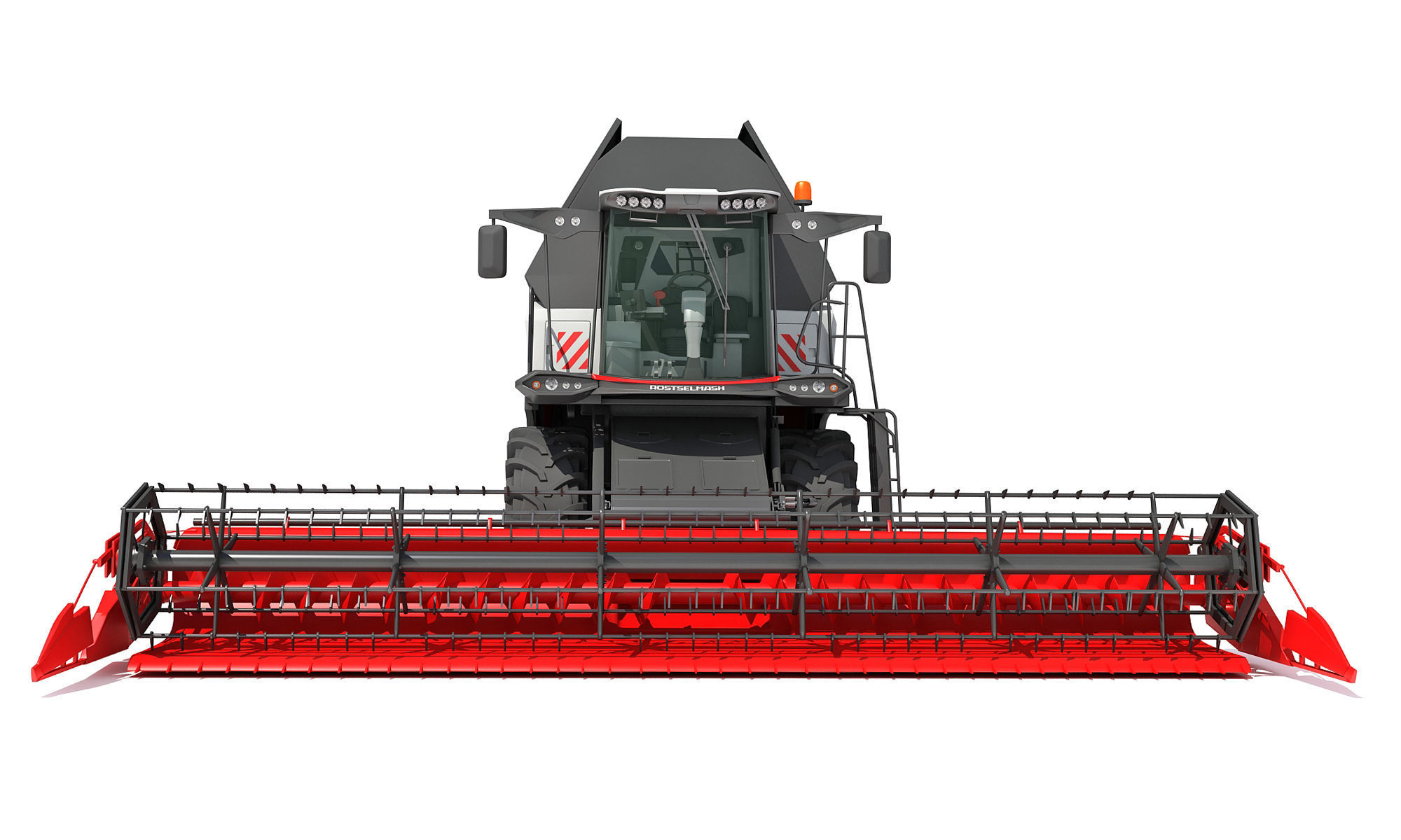 3D Combine Harvester 3D model_12