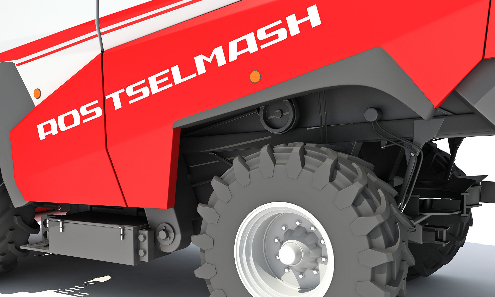 3D Combine Harvester 3D model_15
