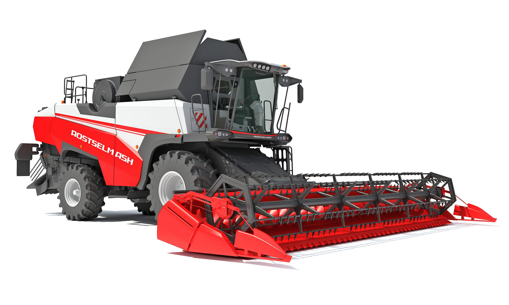 3D Combine Harvester 3D model_11