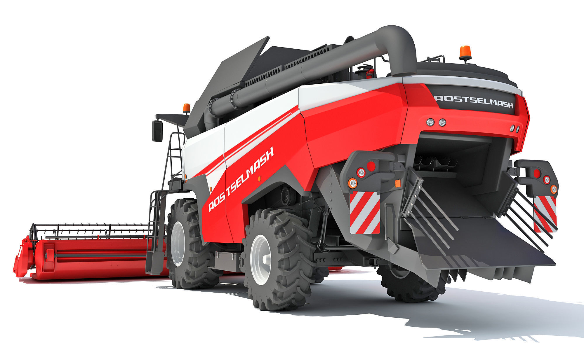3D Combine Harvester 3D model_4