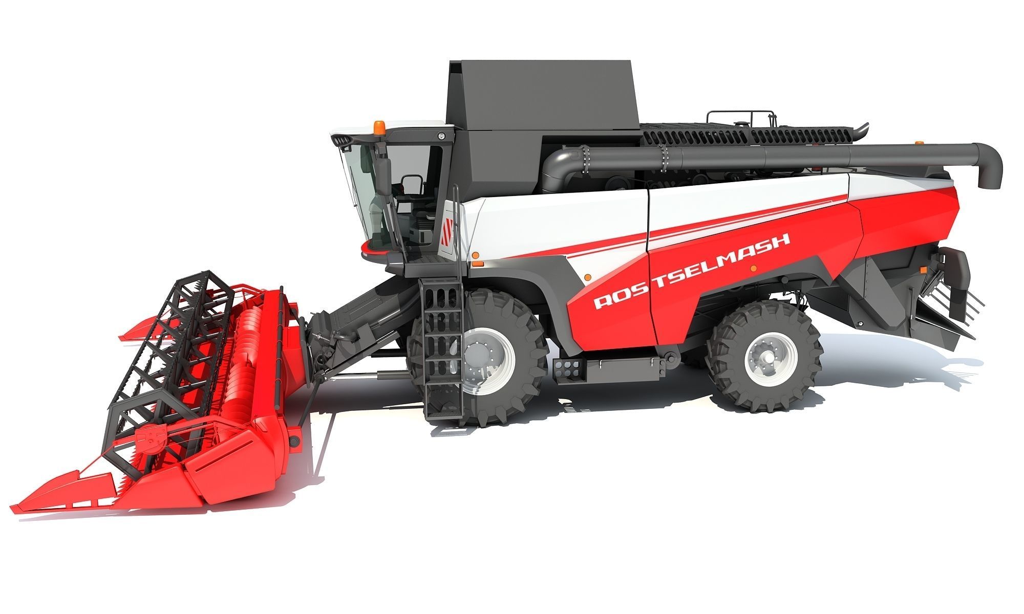 3D Combine Harvester 3D model_1