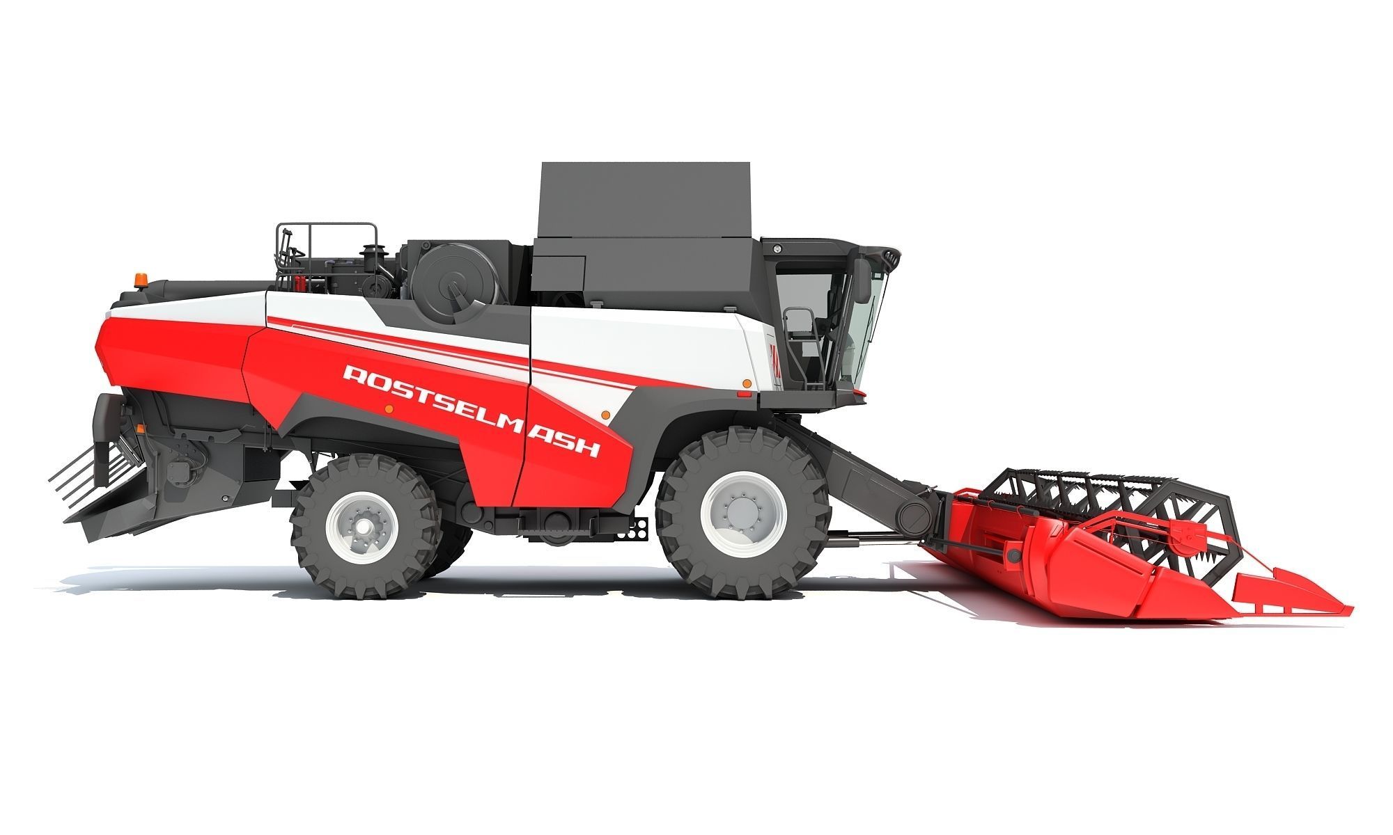 3D Combine Harvester 3D model_9