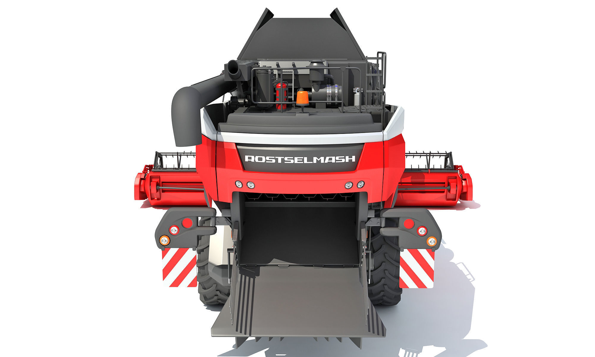 3D Combine Harvester 3D model_5