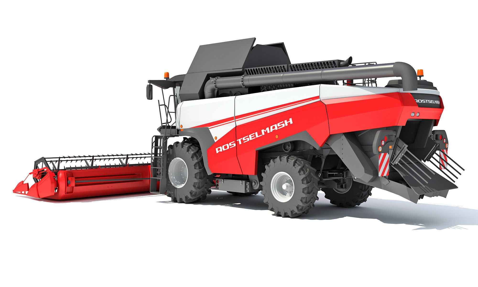 3D Combine Harvester 3D model_2