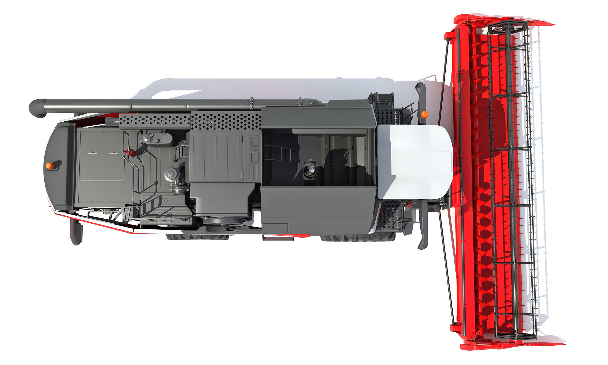 3D Combine Harvester 3D model_8