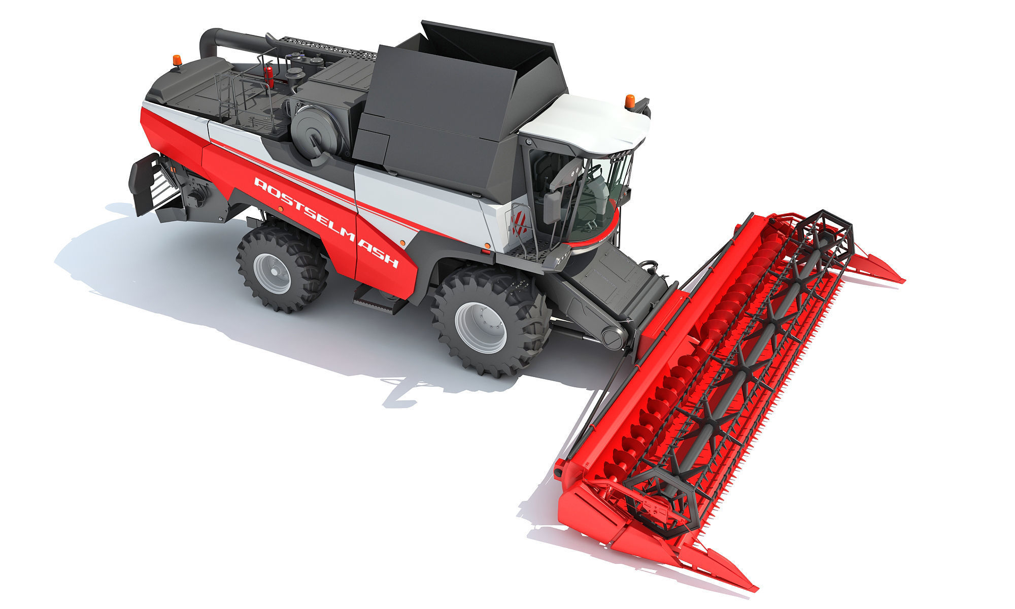 3D Combine Harvester 3D model_10