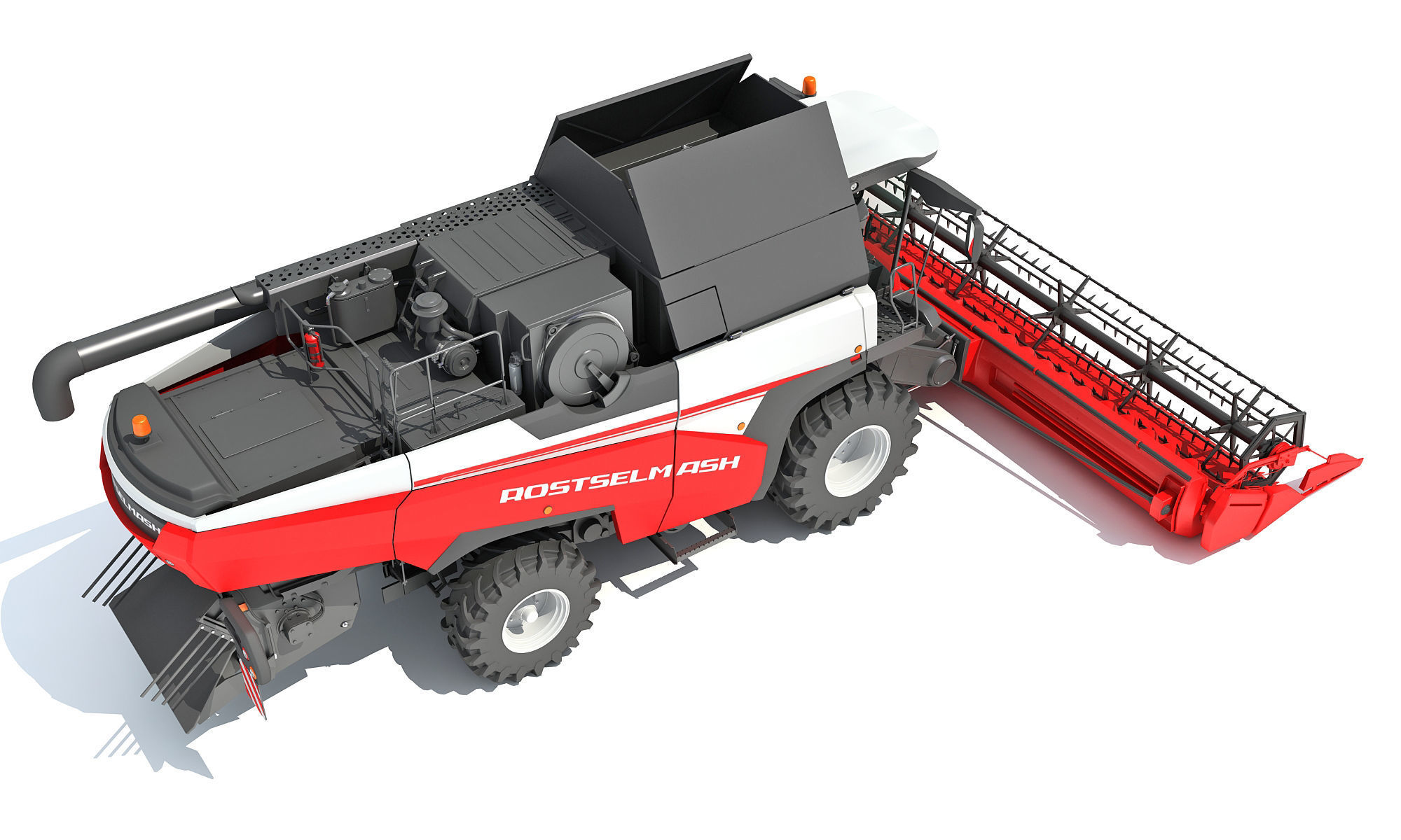 3D Combine Harvester 3D model_6
