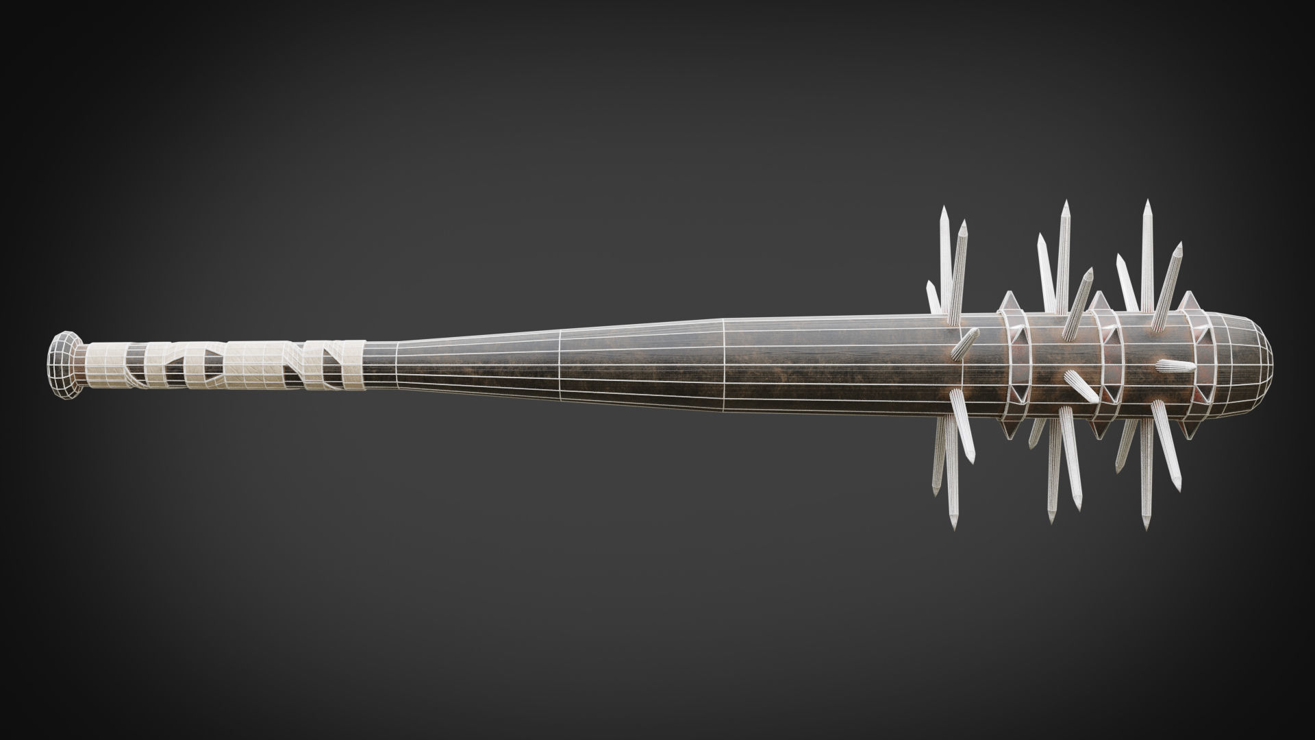 Post Apocalyptic tools Low-poly 3D model_3