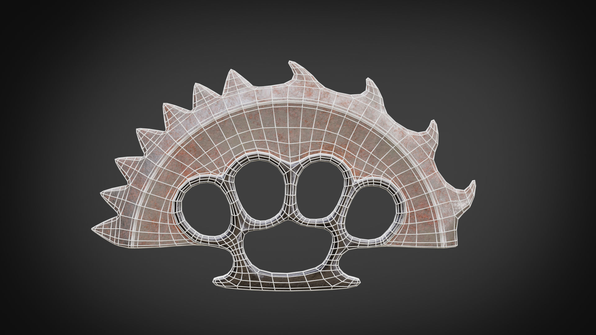 Post Apocalyptic tools Low-poly 3D model_19