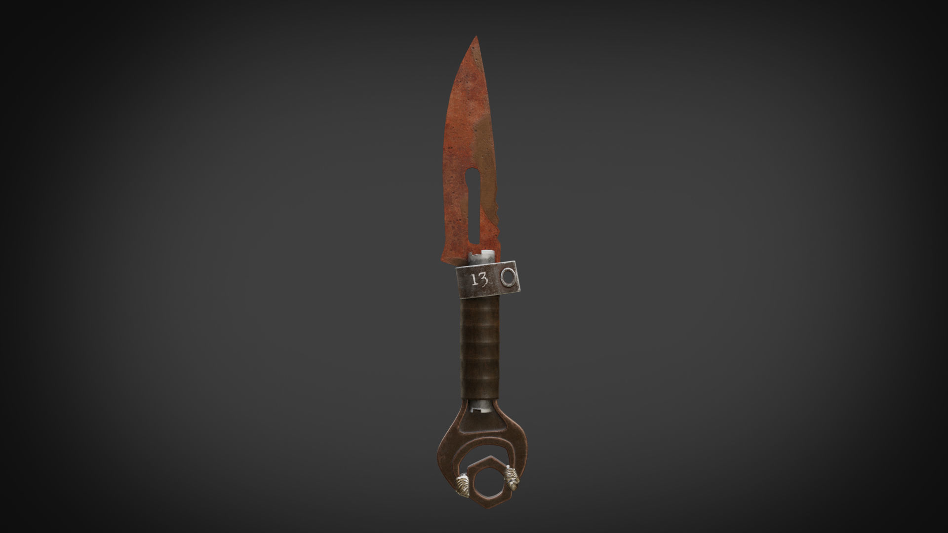 Post Apocalyptic tools Low-poly 3D model_4