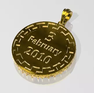 3D Birthday Medal Free 3D print model
