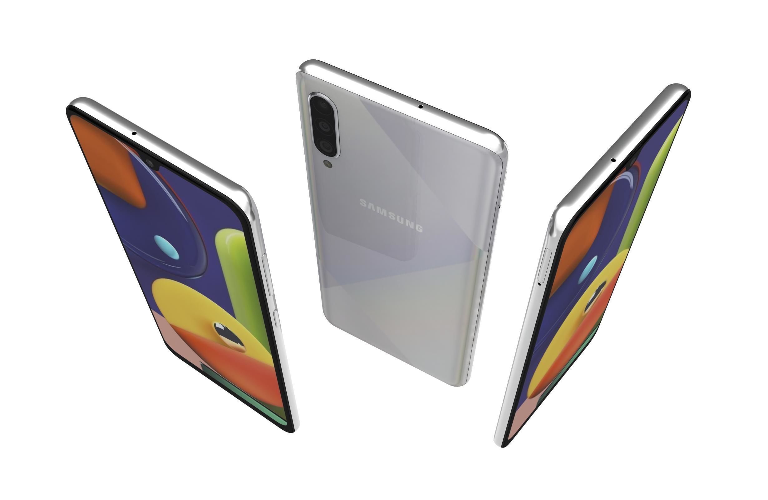 Samsung Galaxy A50s Prism Crush White 3D model_1