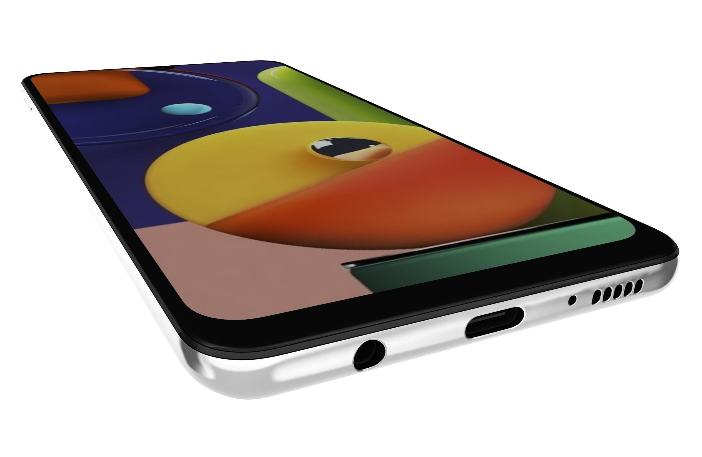 Samsung Galaxy A50s Prism Crush White 3D model_11